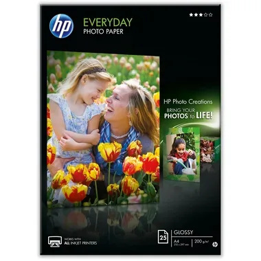 HP Everyday Photo Paper 200g A4 Q5451A InkJet, glossy 25 Blatt