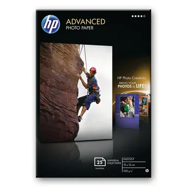 HEWLETT PACKARD - HP Advanced Glossy Photo 10x15cm Q8691A InkJet 250g, randlos 25 Blatt, 1 Stück