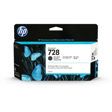HP Tintenpatrone 728 matte black 3WX25A DesignJet T730/T830 130ml