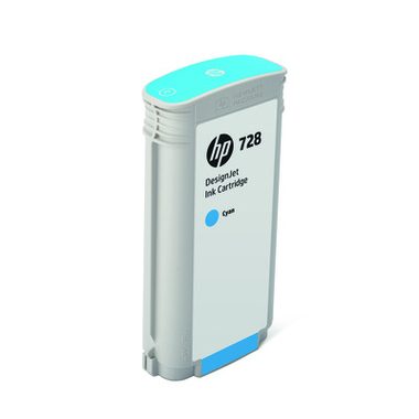 HP 728 Cyan DesignJet Druckerpatrone, 130 ml