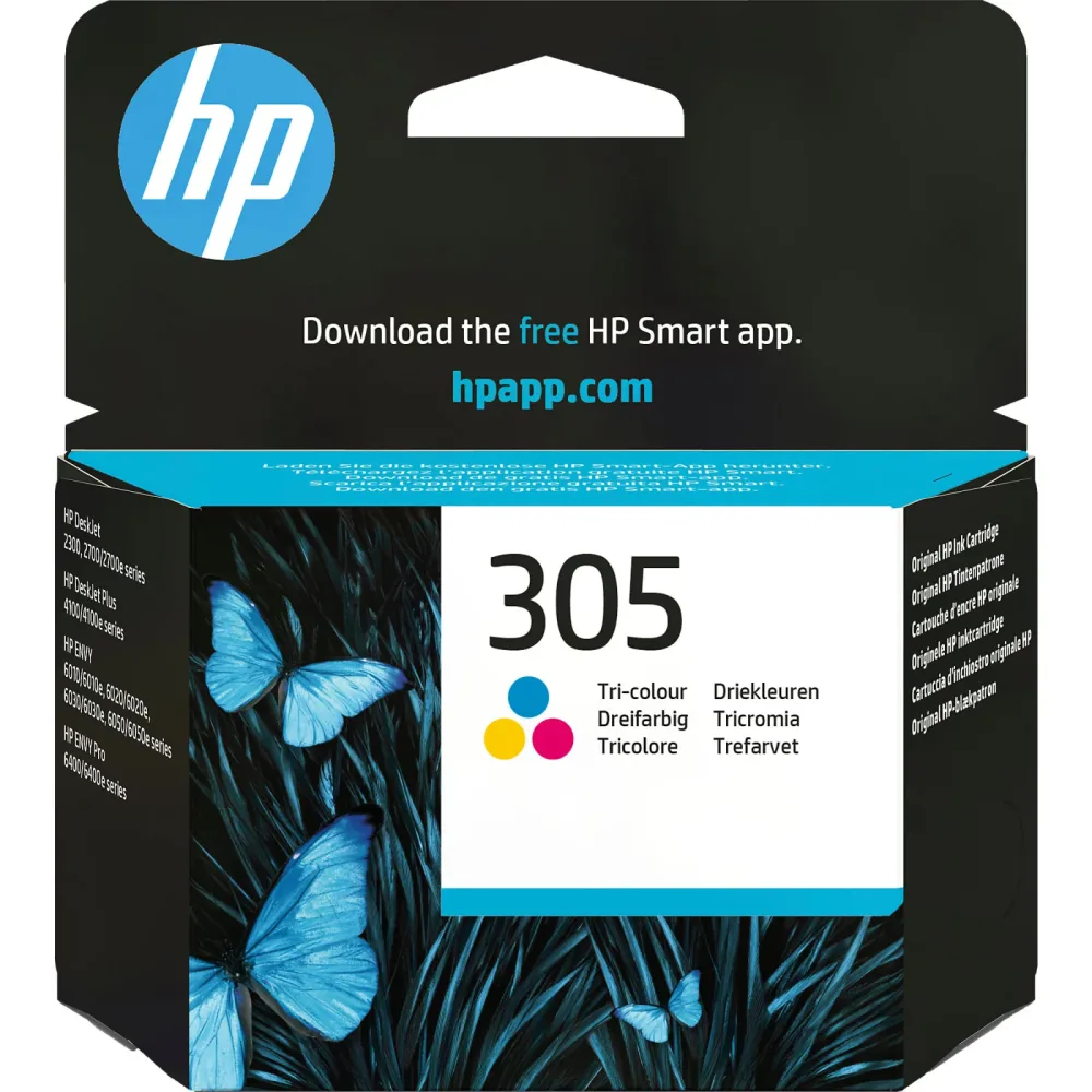 HP 305 Original Tintenpatrone 3YM60AE Cyan, Magenta, Gelb