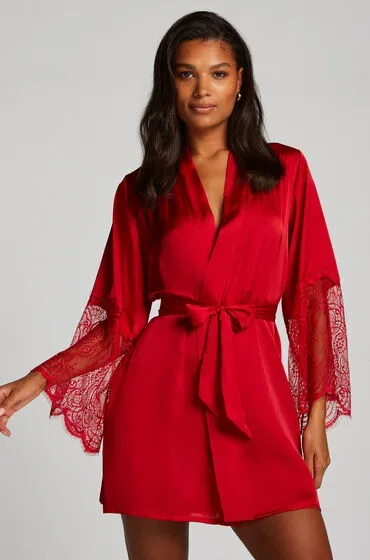 Hunkemöller Kimono Satin Rot