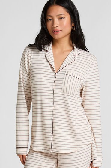 Hunkemöller Langärmelige Jersey-Jacke Essential Weiß