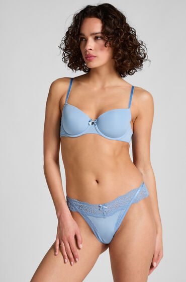 Hunkemöller Extra niedriger V-String Elliena Blau
