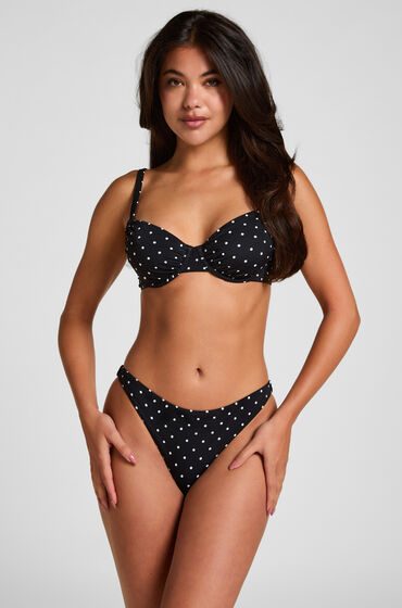 Hunkemöller Highleg Bikinihose Bardolino Schwarz