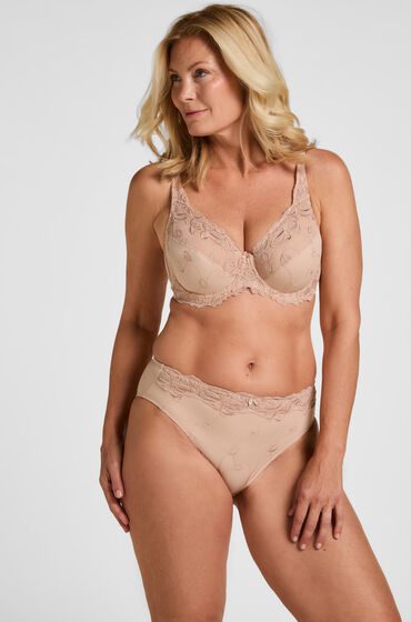Hunkemöller Hochgeschnittener Slip Diva Beige