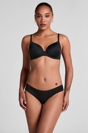 Hunkemöller Invisible Brazilian Stripe Mesh Schwarz