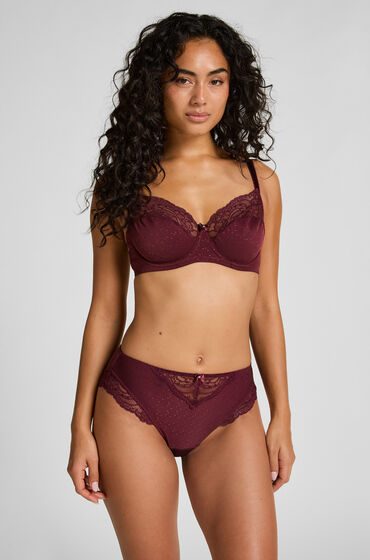 Hunkemöller Hochsitzender Slip Sophie Rot
