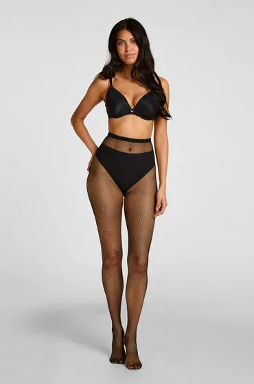 Hunkemöller Netzstrumpfhose Schwarz