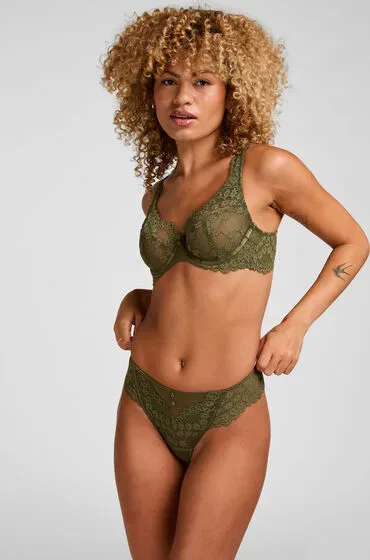 Hunkemöller String Daisy Grün