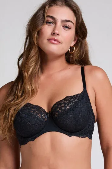 Hunkemöller Unwattierter Bügel-BH Marine Schwarz