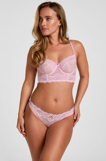 Hunkemöller Hoch geschnittener String Camellia Rose