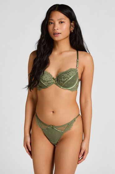 Hunkemöller Valora String mit hohem Beinausschnitt Grün