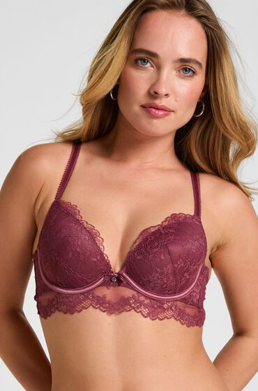 Hunkemöller Longline-BH mit Bügel und Polsterung Naomi Lila