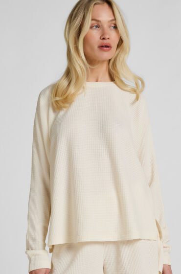 Hunkemöller Top Waffle Everly Weiß