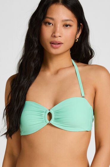 Hunkemöller Luxus Bandeau Bikini-Top Grün