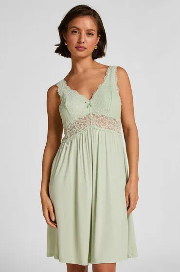 Hunkemöller Slipdress Nora Lace Grün