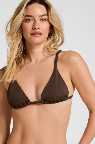 Hunkemöller Triangel-Bikini-Oberteil Riva Braun