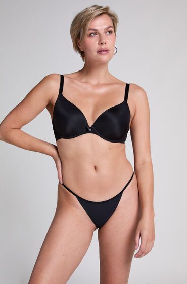 Hunkemöller Nahtloser String Schwarz