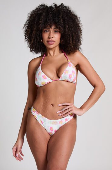 Hunkemöller Bikini Slip mit hohem Beinausschnitt Madeira Rose