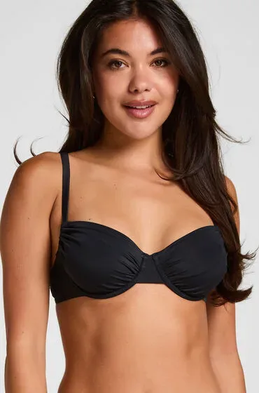 Hunkemöller Bardolino Gepolstertes Bügel-Bikini-Oberteil Schwarz