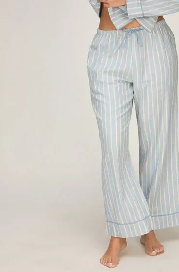 Hunkemöller Petite Pyjama-Hose Woven Blau