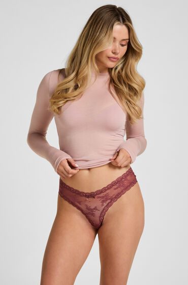 Hunkemöller Brazilian V-shape mesh Lila