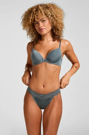 Hunkemöller Extra Tief sitzender String Madison Blau