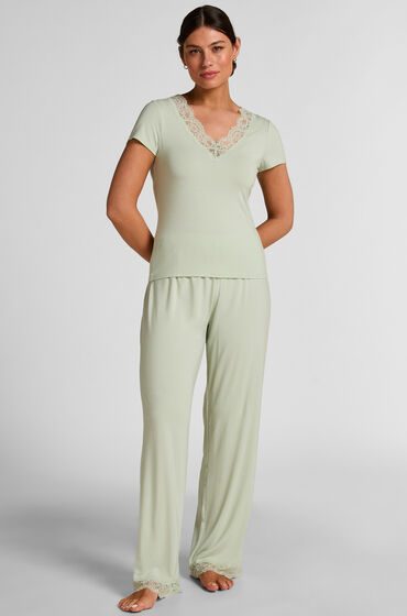 Hunkemöller Pyjamaset Nana Grün