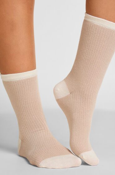 Hunkemöller Crew-Socken aus Modal Beige