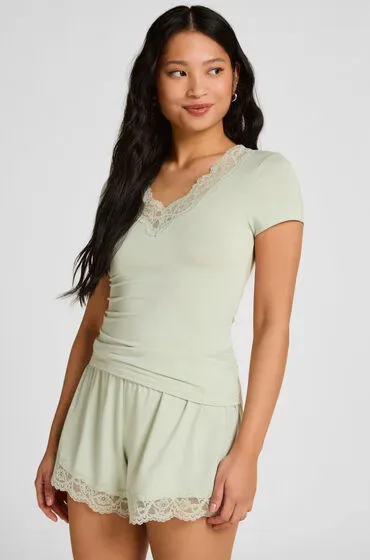 Hunkemöller Pyjama Set Nana Grün