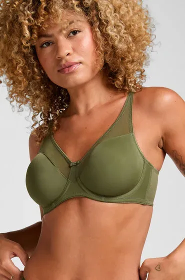 Hunkemöller Unwattierter Minimizer-Bügel-BH Nina Grün