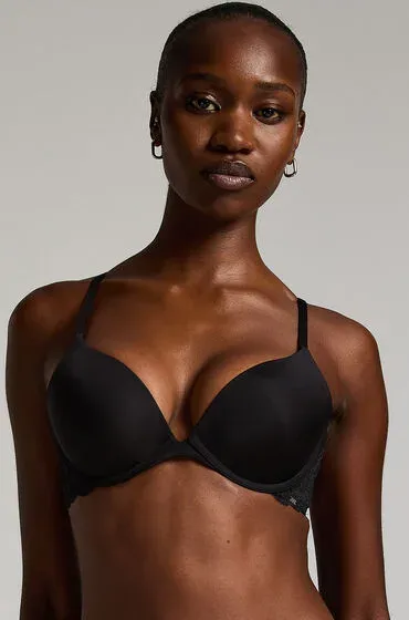 Hunkemöller Vorgeformter Push-up-Bügel-BH Angie Schwarz