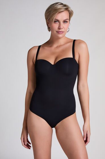 Hunkemöller Glatter gepolsterter Body Schwarz