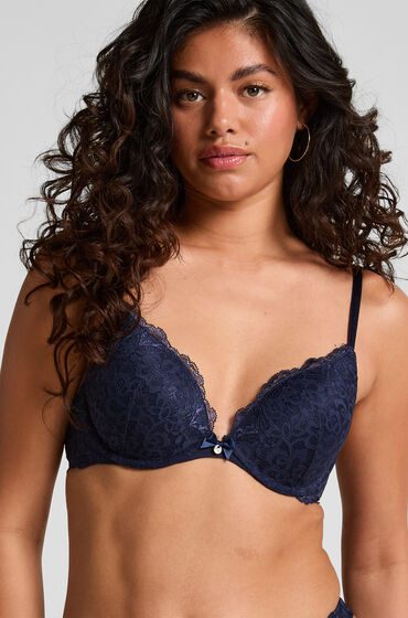 Hunkemöller Vorgeformter Push-up-Bügel-BH Marine Blau