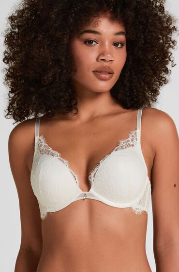 Hunkemöller Prina Push-up-Maximizer-BH Weiß
