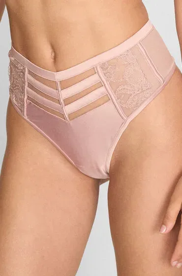 Hunkemöller High-Cut String Rosa Rose