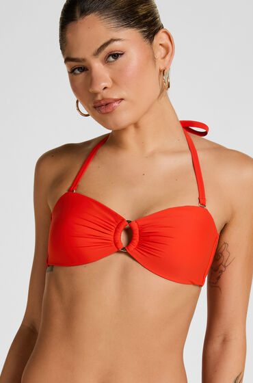 Hunkemöller Luxus Bandeau Bikini-Top Rot