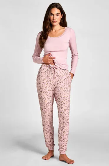 Hunkemöller Pyjamahose Jersey Rose