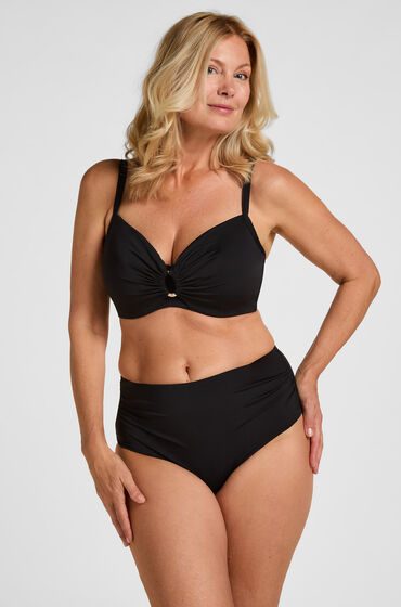 Hunkemöller High-Waisted Formende Bikinihose Luxe Schwarz