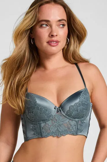 Hunkemöller Longline-BH mit Bügel und Polsterung Viktoria Blau