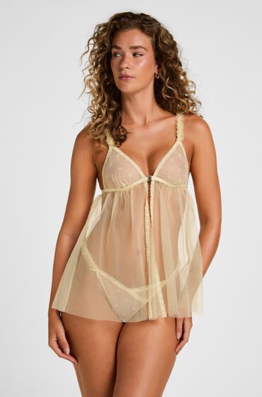 Hunkemöller Babydoll Flora Gelb
