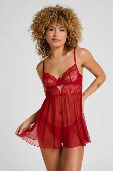 Hunkemöller Babydoll Isabelle Rot