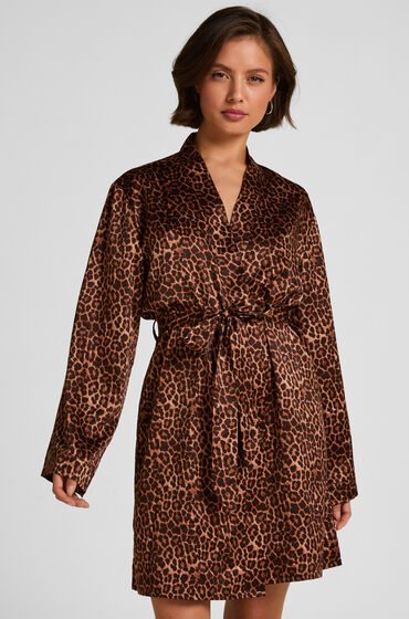 Hunkemöller Kimono Satin Schwarz