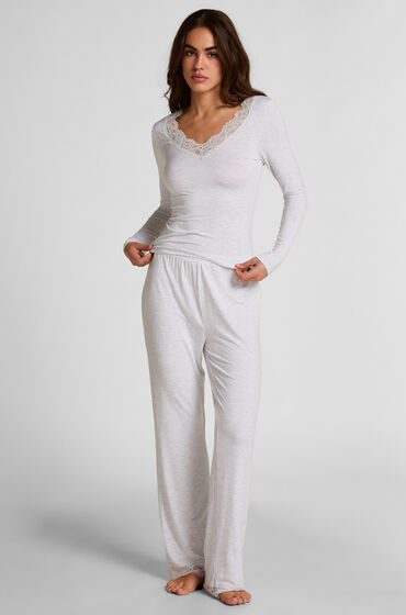 Hunkemöller Pyjama-Set Grau