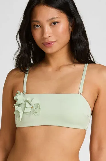 Hunkemöller Bandeau Bikini Top Tulum Grün