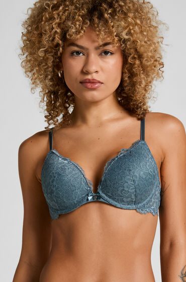 Hunkemöller Vorgeformter Push-up-Bügel-BH Marine Blau