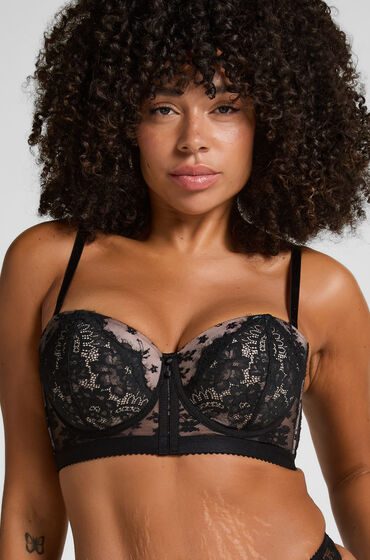 Hunkemöller Vorgeformter Longline-Bügel-BH Lou Schwarz