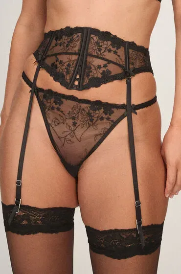 Hunkemöller Peonie Waspie Schwarz