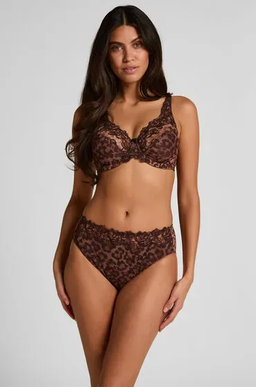 Hunkemöller Hochgeschnittener Slip Diva Braun